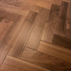 Liberty Floors American Black Walnut - Herringbone Parquet 14mm Engineered Real Wood Flooring (219505) -Premium Floor Shop american black walnut herringbone parquet 14mm engineered real wood flooring 219505 p85876 196395 image