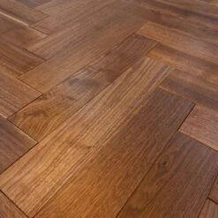 Liberty Floors American Black Walnut - Herringbone Parquet 14mm Engineered Real Wood Flooring (219505) -Premium Floor Shop american black walnut herringbone parquet 14mm engineered real wood flooring 219505 p85876 196396 image