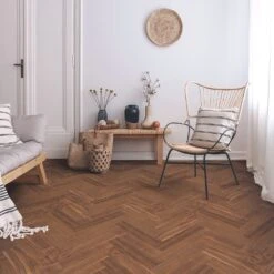 Liberty Floors American Black Walnut - Herringbone Parquet 14mm Engineered Real Wood Flooring (219505) -Premium Floor Shop american black walnut herringbone parquet 14mm engineered real wood flooring 219505 p85876 196397 image