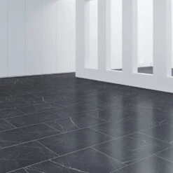 FAUS Black Marble - Industry Tile 8mm Laminate Flooring (217071) -Premium Floor Shop black marble industry tile 8mm laminate flooring 217071 p84220 187623 image