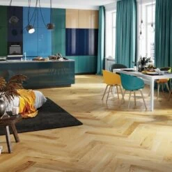 Liberty Floors Caramel Oak - Manor Herringbone Parquet 14mm Engineered Real Wood Flooring (249869) -Premium Floor Shop caramel oak manor herringbone parquet 14mm engineered real wood flooring 249869 p108536 235969 image