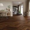 Liberty Floors Chestnut Oak - Manor Herringbone Parquet 14mm Engineered Real Wood Flooring (284294) -Premium Floor Shop chestnut oak manor herringbone parquet 14mm engineered real wood flooring 284294 p117142 240992 image