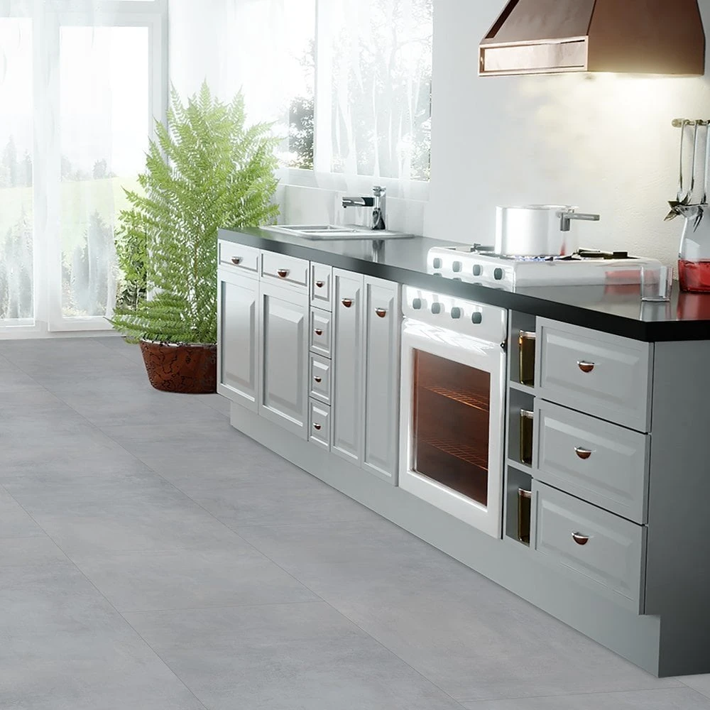 Liberty Floors Concrete Grey - Lustre 8mm High Gloss Laminate Flooring (217057) 7 Liberty Floors Concrete Grey - Lustre 8mm High Gloss Laminate Flooring (217057) - Image 5