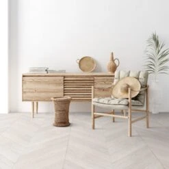 Liberty Floors Ivory White Oak - Chevron 15mm Engineered Real Wood Flooring (249203) -Premium Floor Shop ivory white oak chevron 15mm engineered real wood flooring 249203 p108329 236718 image