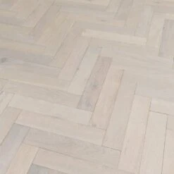 Liberty Floors Ivory White Oak - Herringbone Parquet 14mm Engineered Real Wood Flooring (219387) -Premium Floor Shop ivory white oak herringbone parquet 14mm engineered real wood flooring 219387 p85835 201397 image