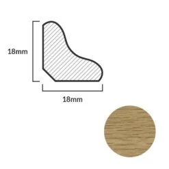 Leader Light Oak Laminate Scotia Beading (2.4m) -Premium Floor Shop light oak laminate scotia beading 2 4m p84899 191804 image