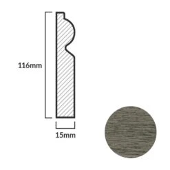 Leader Medium Grey Torus Laminate Skirting Board (2.4m) -Premium Floor Shop medium grey torus laminate skirting board 2 4m p84930 191868 image