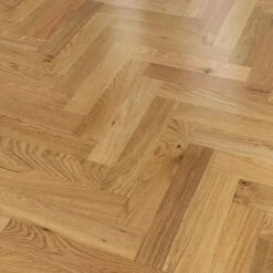 Liberty Floors Natural Oak - Herringbone Parquet 14mm Engineered Real Wood Flooring (219384) -Premium Floor Shop natural oak herringbone parquet 14mm engineered real wood flooring 219384 p85832 201389 image