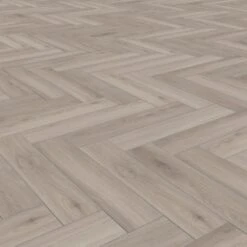 Kronotex Oak Silver - Herringbone 8mm Laminate Flooring (222940) -Premium Floor Shop oak silver herringbone 8mm laminate flooring 222940 p89187 204905 image