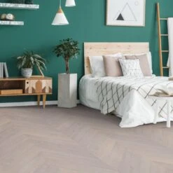 Liberty Floors Pebble Grey Oak - Chevron 15mm Engineered Real Wood Flooring (249202) -Premium Floor Shop pebble grey oak chevron 15mm engineered real wood flooring 249202 p108328 240896 image