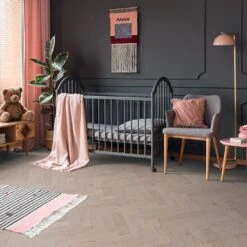 Liberty Floors Pebble Grey Oak - Herringbone Parquet 14mm Engineered Real Wood Flooring (219386) -Premium Floor Shop pebble grey oak herringbone parquet 14mm engineered real wood flooring 219386 p85834 207318 image