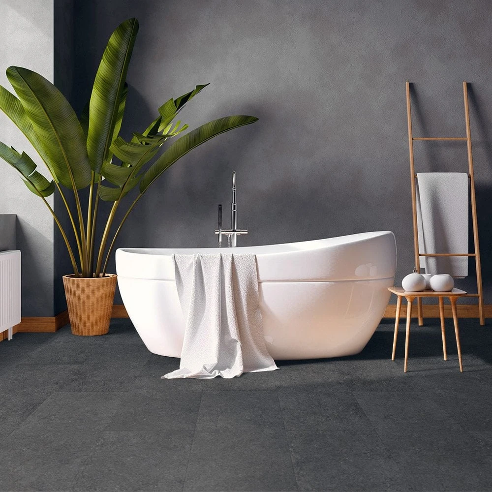 Liberty Floors Slate Black Stone - Premium Plus 6mm Rigid Core Vinyl Flooring (221002) 5 Liberty Floors Slate Black Stone - Premium Plus 6mm Rigid Core Vinyl Flooring (221002) - Image 3