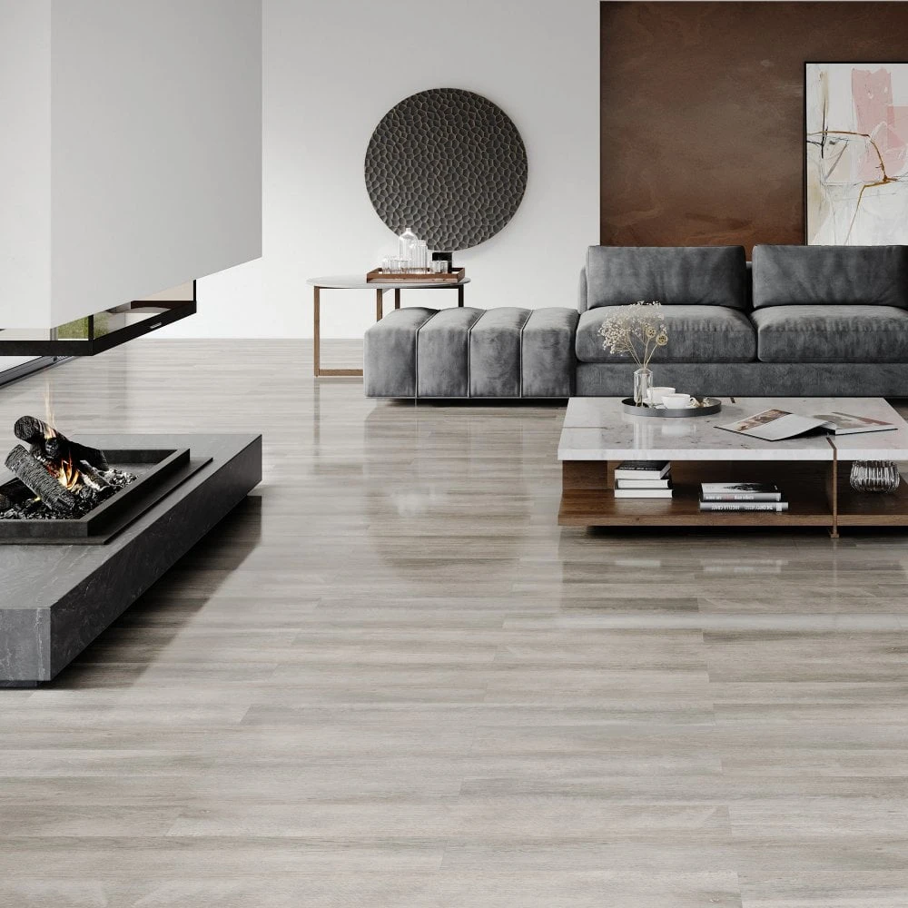 Liberty Floors Stave Oak - Lustre 8mm High Gloss Laminate Flooring (217789) 8 Liberty Floors Stave Oak - Lustre 8mm High Gloss Laminate Flooring (217789) - Image 6