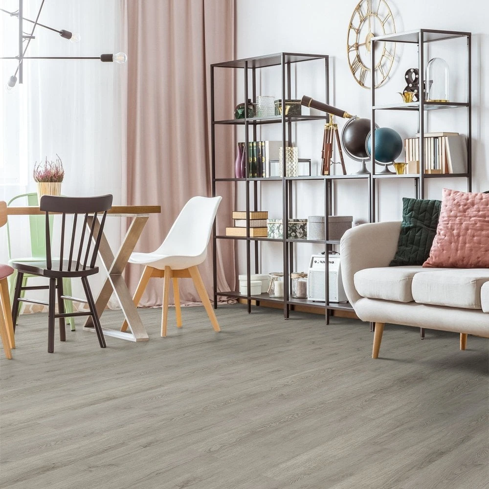 Liberty Floors Steel City Grey - Impressive 6mm Rigid Core Vinyl Flooring (315581) 4 Liberty Floors Steel City Grey - Impressive 6mm Rigid Core Vinyl Flooring (315581) - Image 2