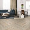 Liberty Floors White Oak Smoked - Chevron 15mm Engineered Real Wood Flooring (324685) -Premium Floor Shop white oak smoked chevron 15mm engineered real wood flooring 324685 p119851 243530 image